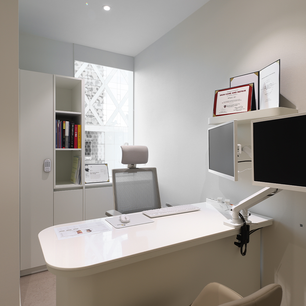 Diagnostic equipment room at Lucenne Clinic
